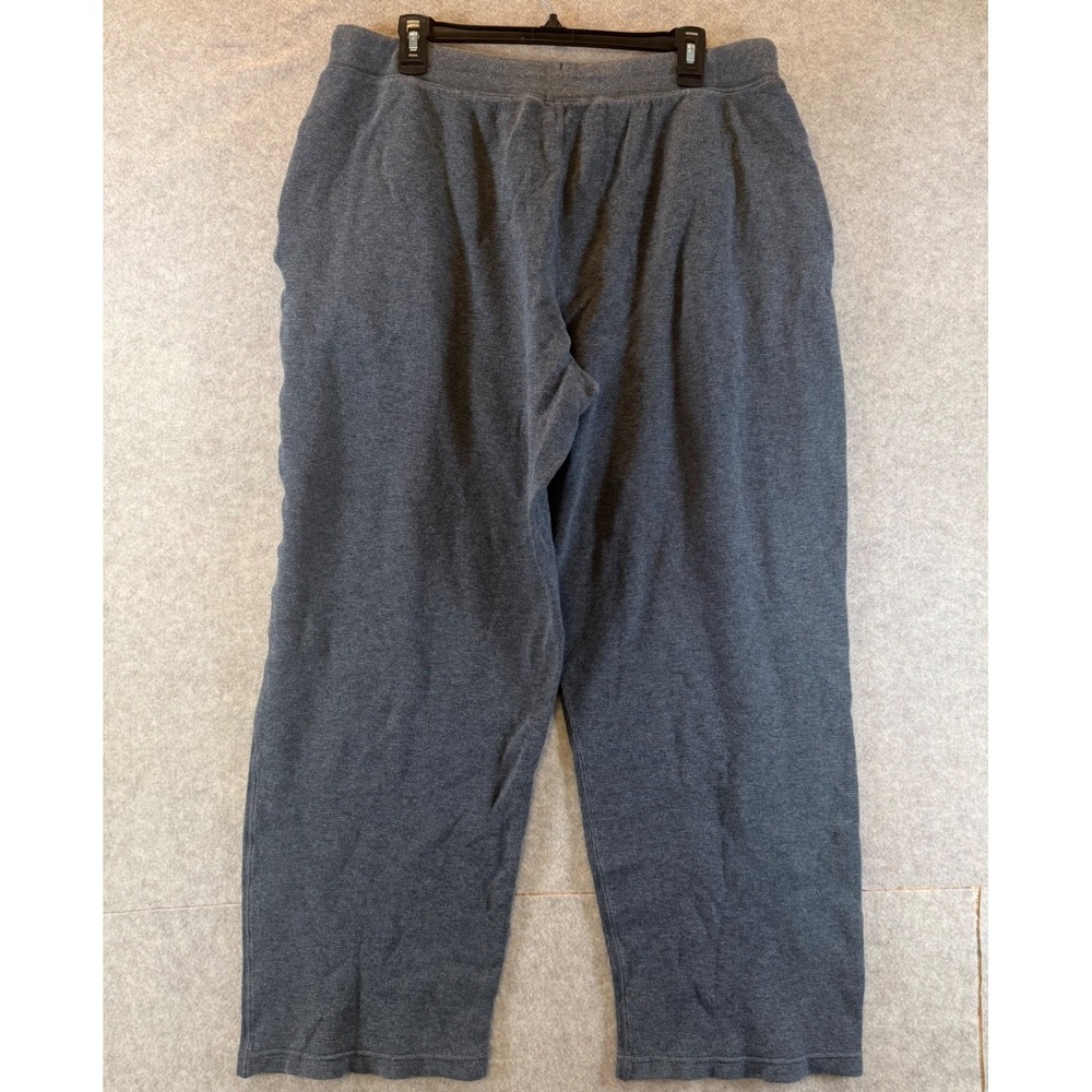 Polo Ralph Lauren Sweatpants Mens XL Waffle Knit Jogger Grey Cotton Drawstring - Picture 4 of 10